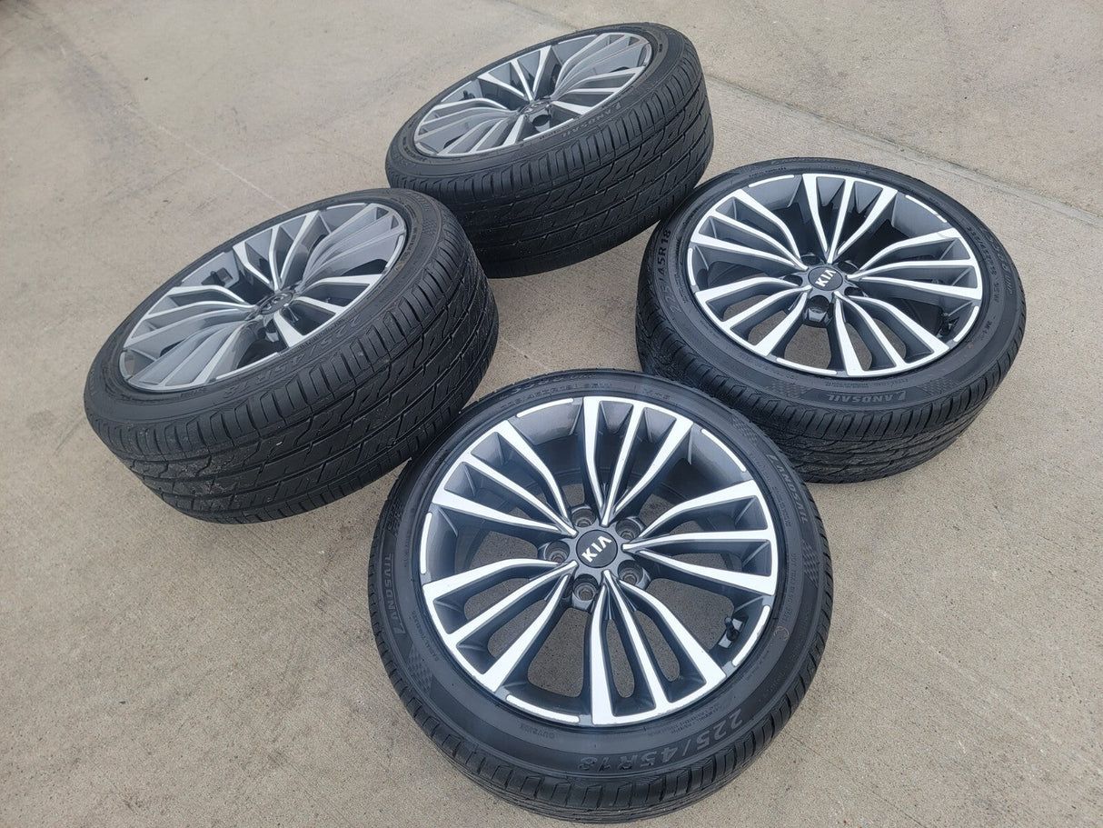 18" Kia Stinger Optima K5 Forte OEM 74773 wheels rims Texas Truck Tire