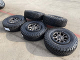 (5) 17" Jeep Wrangler 392 Gladiator OEM 9304 95240 BEADLOCK wheels rims Texas Truck Tire