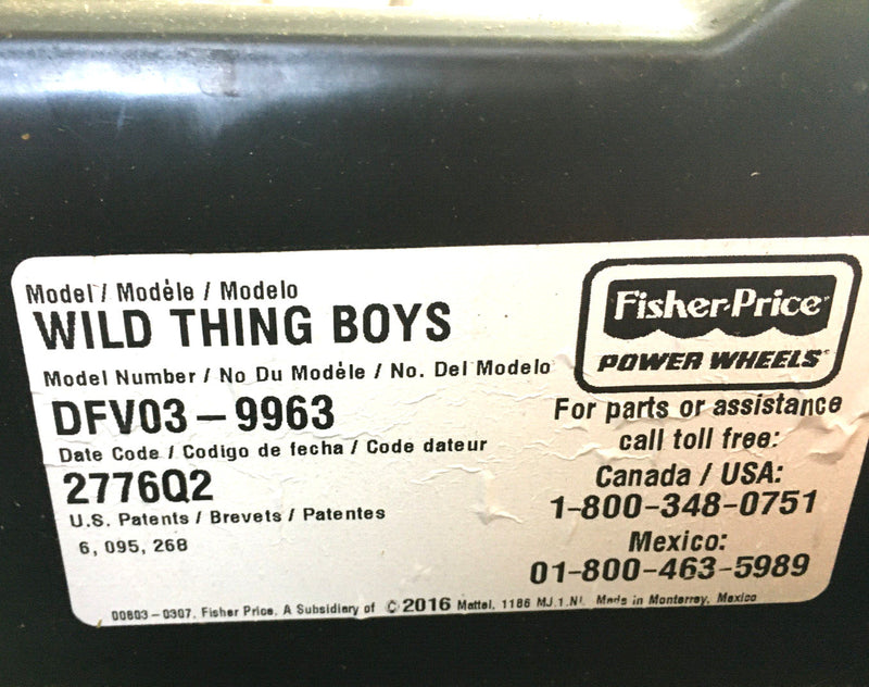 Set of 2 Orange Wild Thing Front Wheel Drive Power Wheels with Caps and Washer