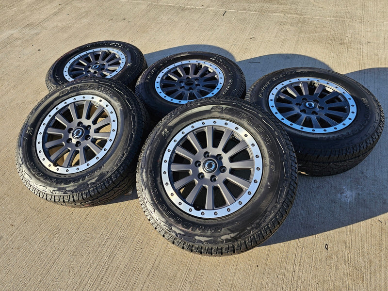 (5) 18" INEOS Grenadier OEM wheels rims tires beadlock 2023 2024 2025 2026 NEW Texas Truck Tire