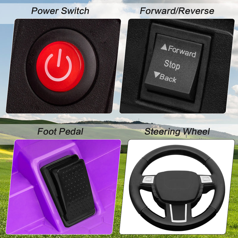 12V Battery-Powered Kids Ride-On Off-Road Truck Toy with Parent Remote Control