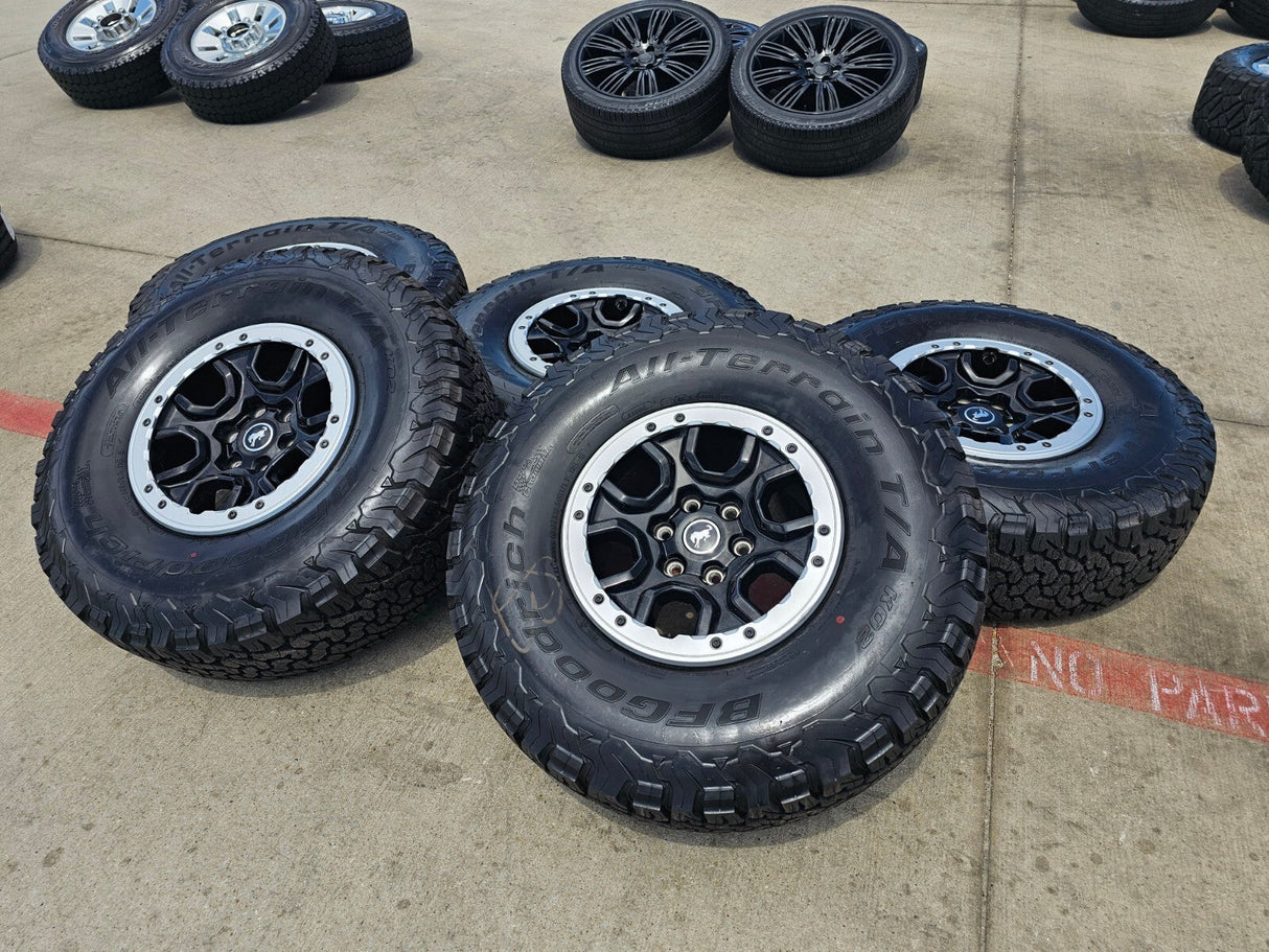 17" Ford Bronco SASQUATCH wheels rims BEADLOCK 10388 Ranger BFG KO2 A/T 37" NEW Texas Truck Tire
