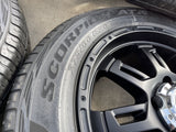 20" Toyota Tundra Sequoia T FORCE TSS TRD OEM black wheels rims 5x150 PIRELLI Texas Truck Tire