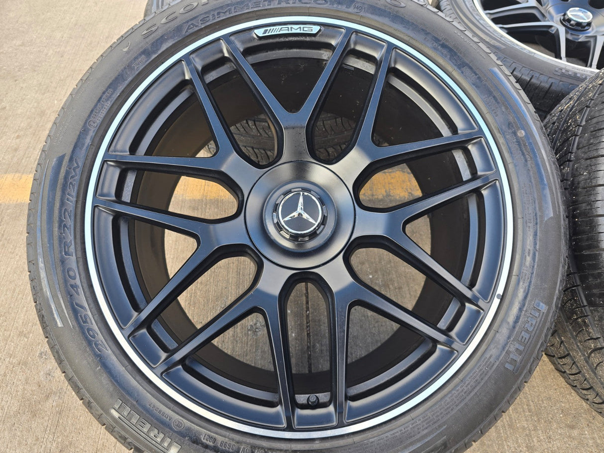22" Mercedes G Wagon G63 AMG OEM 38658 wheels rims 2021 2022 2023 2024 2025 2026 Texas Truck Tire