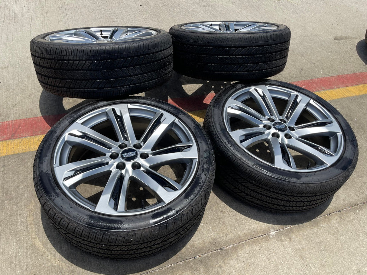24" Cadillac Escalade V OEM wheels rims tires 2022 2023 2024 2025 2026 Texas Truck Tire