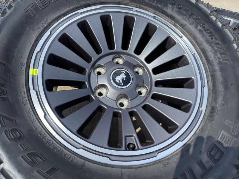 17" Ford Bronco HERITAGE Edition wheels rims 2024 2025 2026 tires 35" Texas Truck Tire