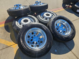 18" GMC Sierra 3500 DENALI Dually rims wheels OEM 14127 14129 8x210 MICHELIN NEW Texas Truck Tire