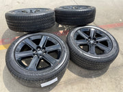 22" Ford F-150 LOBO LARIAT OEM black rims wheels tires Expedition 2026 2027 NEW Texas Truck Tire