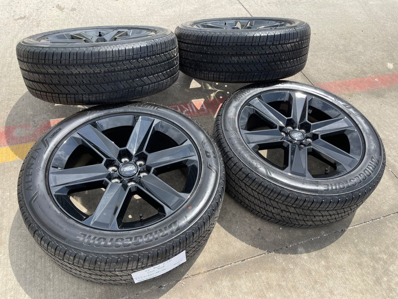 22" Ford F-150 LOBO LARIAT OEM black rims wheels tires Expedition 2026 2027 NEW Texas Truck Tire