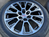 22" GMC Yukon Sierra DENALI OEM wheels rims Tahoe BRIDGESTONE 2024 2025 2026 NEW Texas Truck Tire