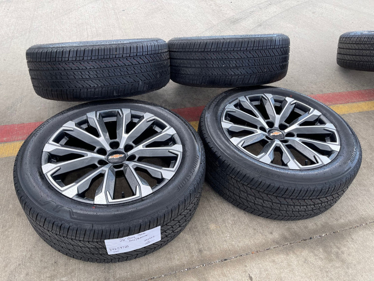 22" Chevy Tahoe Silverado Suburban OEM wheels rims 2022 2023 2024 2025 2026 NEW Texas Truck Tire