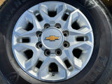 18" Chevy Silverado 2500 3500 OEM 5959 wheels rims FIRESTONE H/T2 Texas Truck Tire