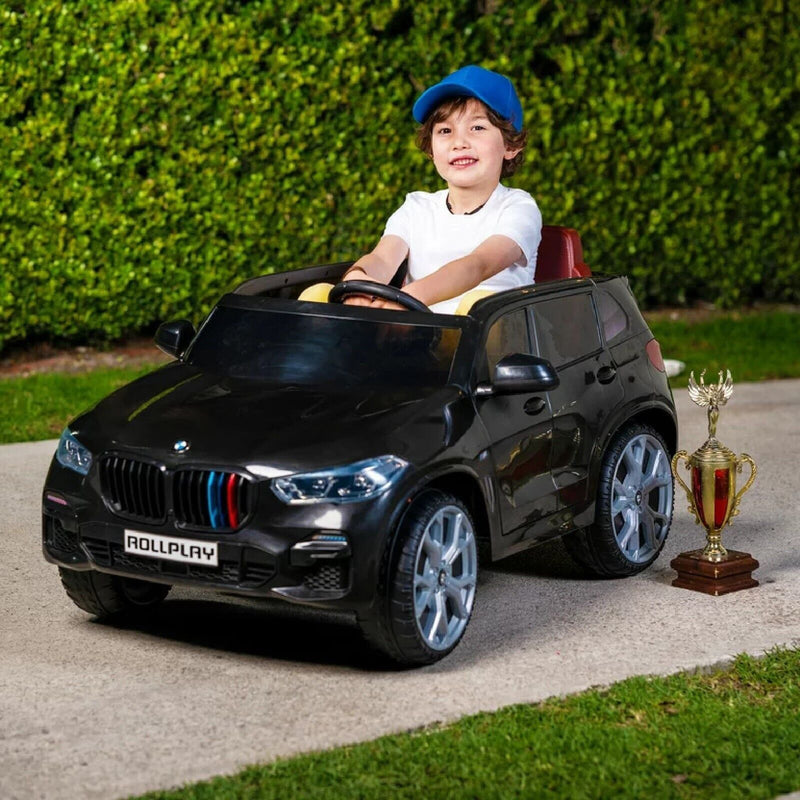 BMW X5M 6-Volt Battery-Powered Ride-On Car in Sleek Black Finish