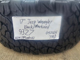 17" Jeep Wrangler Rubicon OEM 95730 9327 wheels rims Gladiator BFG KO2 A/T 35" Texas Truck Tire
