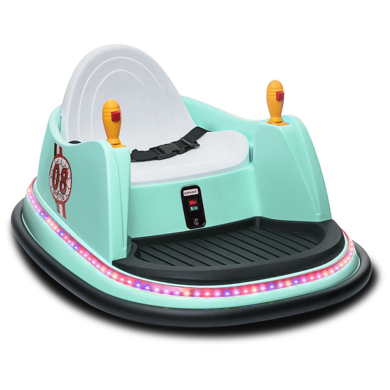 6V Kids Ride-On Bumper Car with Remote Control, 360° Spin and Flashing Lights for Toddlers