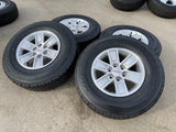 17" GMC Sierra Yukon Chevy Silverado Tahoe OEM 5654 wheels rims BRIDGESTONE A/T Texas Truck Tire