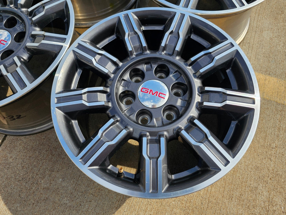 18" GMC Sierra AT4X Chevy Silverado OEM 14131 wheels rims 2024 2025 2026 Texas Truck Tire