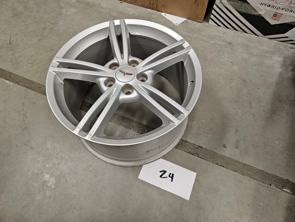 19x10 Chevy Corvette OEM rim wheel 5343 REAR 2006 2007 2008 2009 2010 Texas Truck Tire