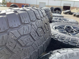 (5) 18" AEV SALTA GMC Sierra AT4X Chevy Silverado OEM rims wheels TOYO A/T3 Texas Truck Tire