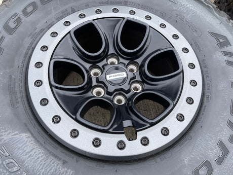 17" Ford F-150 Raptor OEM BEADLOCK rims wheels 10459 95210 BFG KO2 37" tires NEW Texas Truck Tire