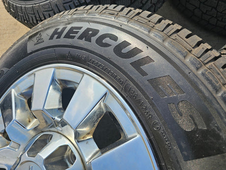 20" GMC Sierra 2500 3500 DENALI OEM 5704 wheels rims tires HERCULES Texas Truck Tire