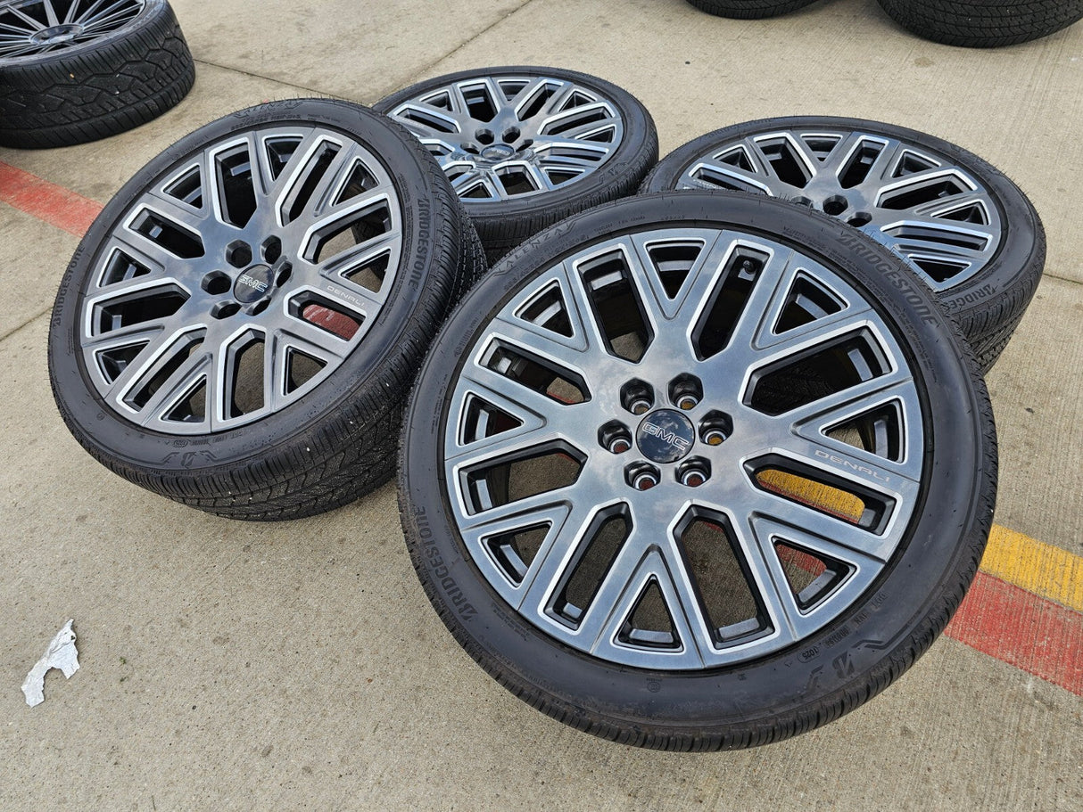 24" GMC Yukon Sierra DENALI OEM wheels rims 2022 2023 2024 2025 2026 NEW Texas Truck Tire