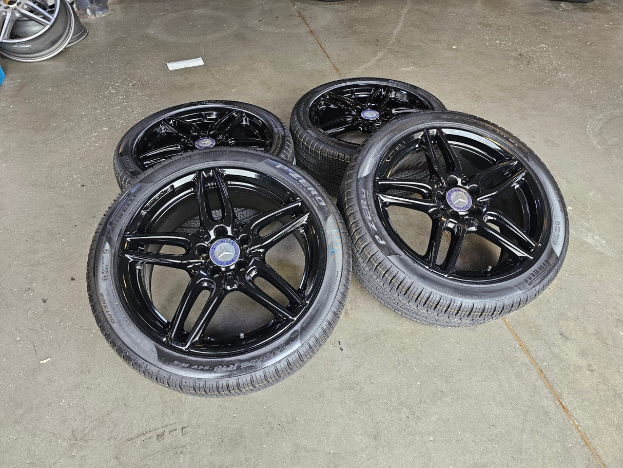 18" Mercedes CLA250 C E S Class OEM 85530 wheels rims tires NEW Texas Truck Tire
