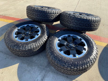18" Ford Bronco BADLANDS OEM black wheels rims 10282 Ranger 2024 2025 TOYO NEW Texas Truck Tire