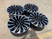 22" Lincoln Navigator OEM rims wheels 10499 95383 Black Label 2023 2024 2025 Texas Truck Tire