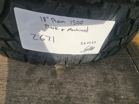 18" Dodge Ram 1500 Rebel Black OEM 2671 wheels rims TOYO A/T3 35" Texas Truck Tire