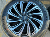 22" Lincoln Navigator OEM 10666 rims wheels BLACK LABEL 2025 2026 MICHELIN NEW Texas Truck Tire