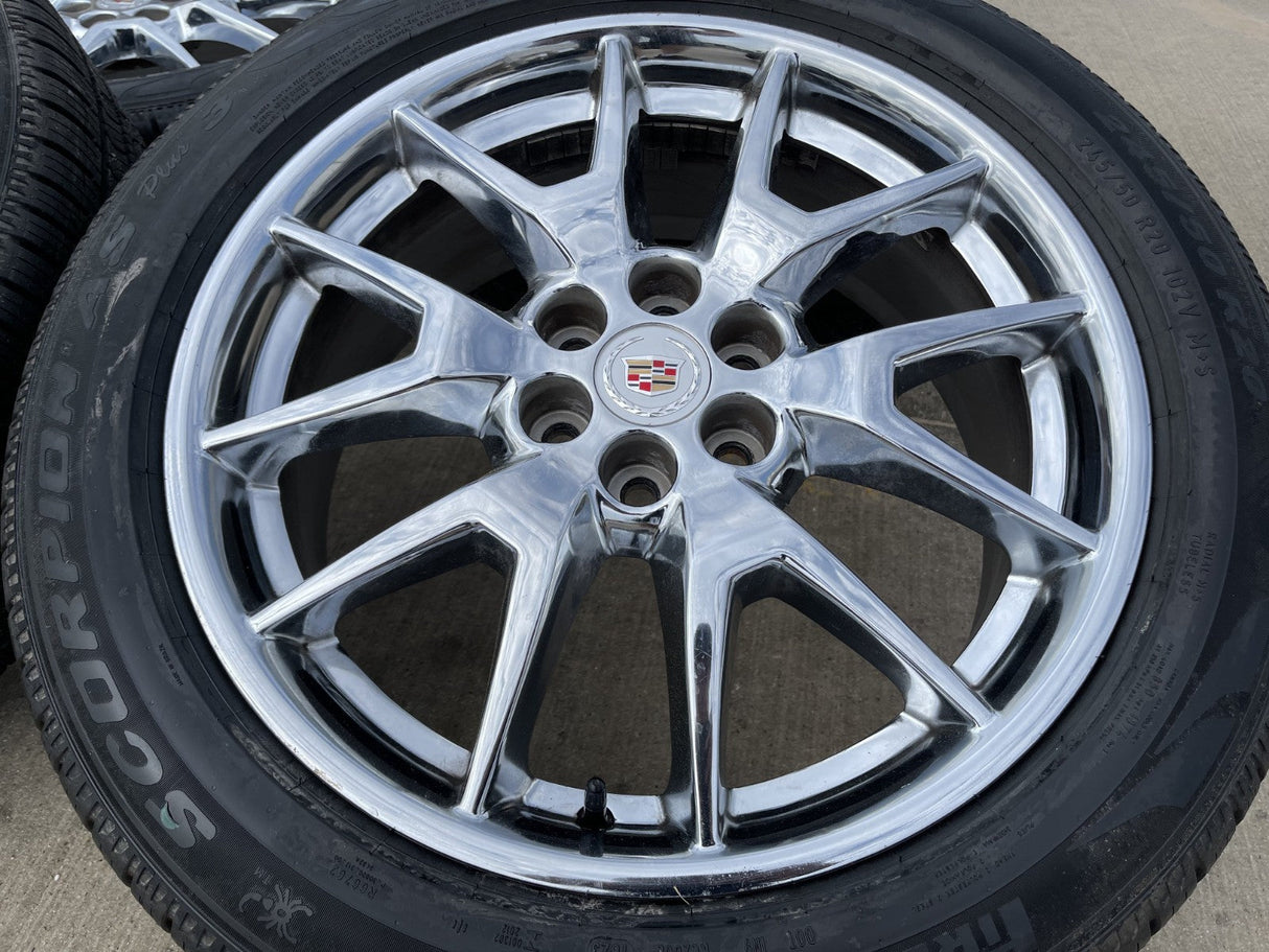 20" Cadillac SRX XT6 XT5 OEM 4709 wheels rims Blazer GMC Acadia PIRELLI NEW Texas Truck Tire