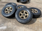 17" Jeep Gladiator RUBICON OEM wheels rims BRONZE Wrangler 9236 NEW 35" BFG Texas Truck Tire