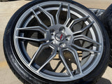 20" + 21" Chevy Corvette Z06 C8 OEM wheels rims 95580 95581 tires 2023 2024 2025 Texas Truck Tire