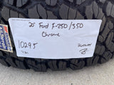 20" Ford F-250 F-350 OEM Lariat 10295 25085 10552 wheels rims NEW BFG KO2 A/T Texas Truck Tire