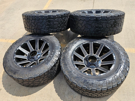 20x10 FUEL Contra D615 Ford F-250 F-350 rims wheels 8x170 -18 TOYO 35" Texas Truck Tire