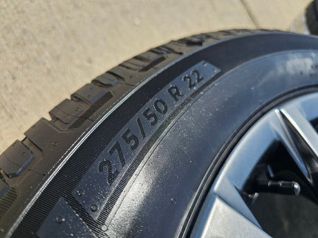 22" Cadillac Escalade V Platinum OEM 4883 95479 wheels rims MICHELIN NEW Texas Truck Tire