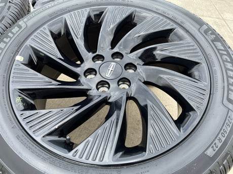 22" Lincoln Navigator OEM 10665 rims wheels BLACK LABEL 2025 2026 MICHELIN NEW Texas Truck Tire