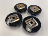 (4) Rivian R1T R1S OEM center caps black 2022 2023 2024 2025 2026 Texas Truck Tire