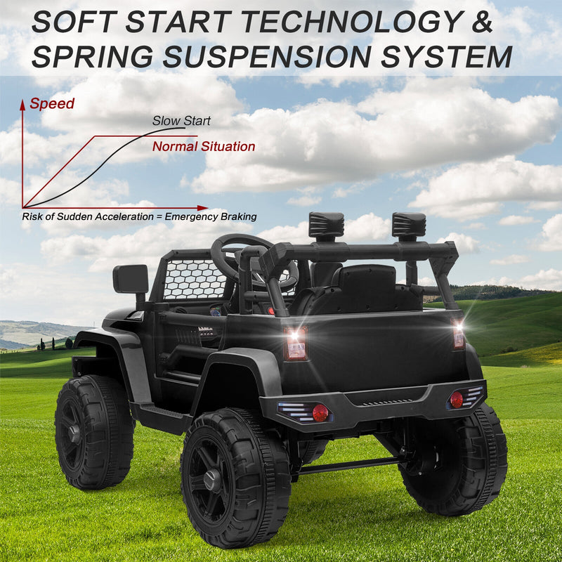 12V Battery-Powered Kids Ride-On Off-Road Truck Toy with Parent Remote Control