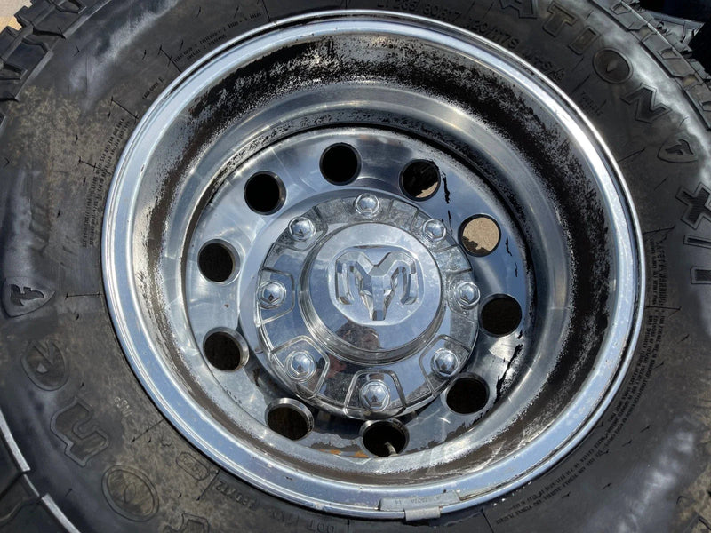 17" Dodge Ram 3500 Dually Laramie 8x200 wheels rims 2701 2702 OEM FIRESTONE Texas Truck Tire