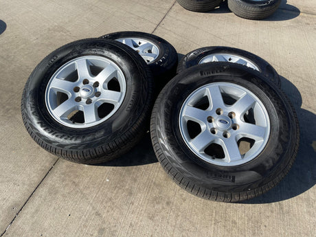 17" Ford F-150 Expedition OEM rims wheels 3661 tires NEW PIRELLI A/T Texas Truck Tire