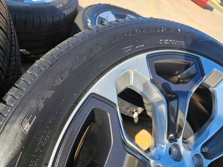 22" Dodge Ram 1500 OEM Laramie rims wheels tires 2685 GOODYEAR NEW Texas Truck Tire