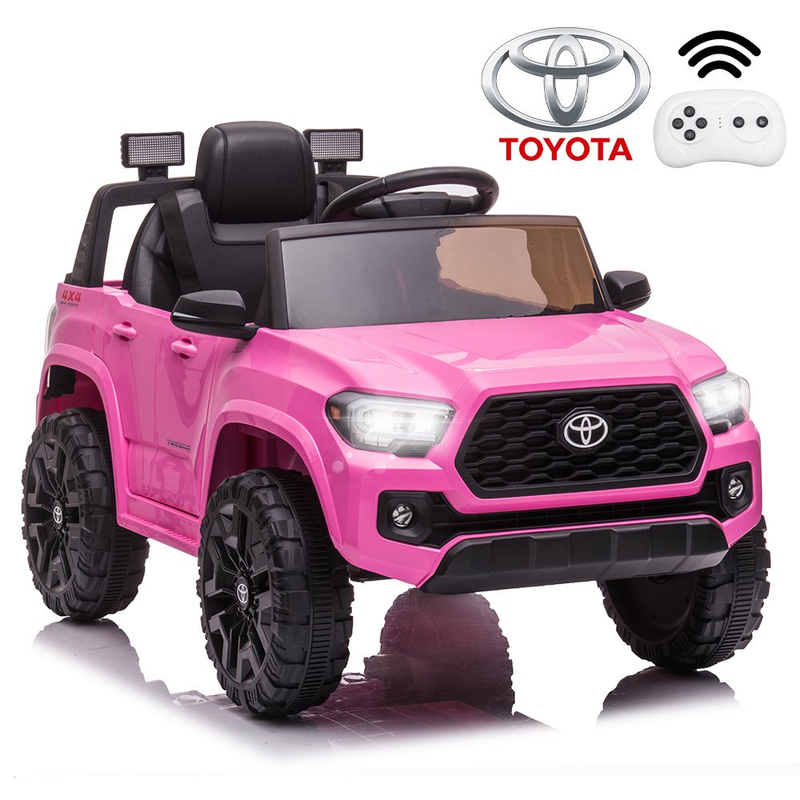 12V Powered Ride on Toy Cars for Boys - Toyota Tacoma Style with Remote Control