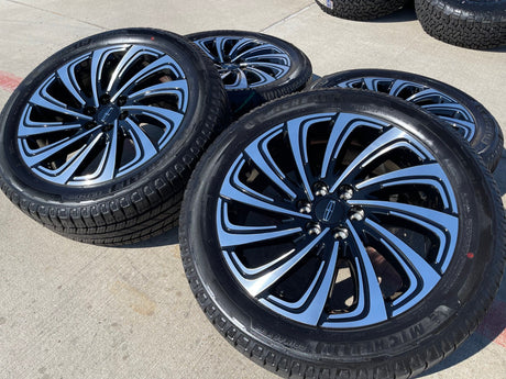22" Lincoln Navigator OEM 10666 rims wheels BLACK LABEL 2025 2026 NEW Texas Truck Tire