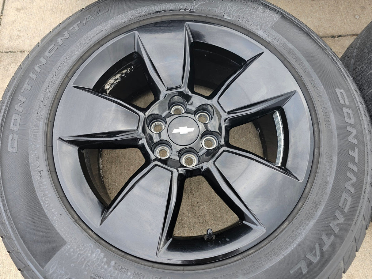 18" Chevy Colorado REDLINE OEM wheels rims 5747 5818 tires 2019 2020 2021 2022 Texas Truck Tire