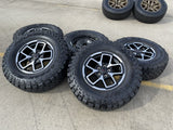 17" Jeep Wrangler Rubicon OEM 95730 9327 wheels rims Gladiator FALKEN MT 33" NEW Texas Truck Tire