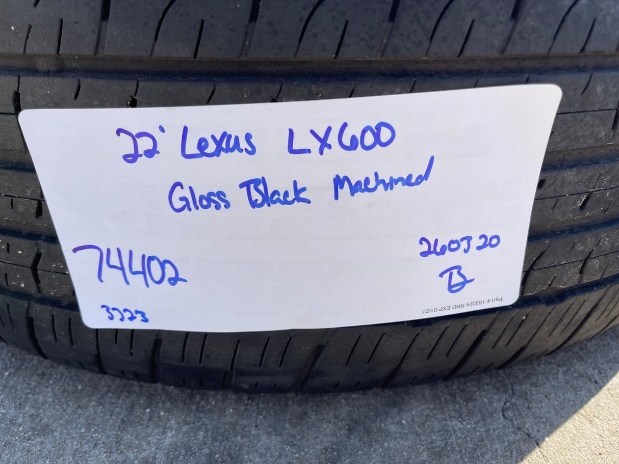 22" Lexus LX600 OEM wheels rims 74402 Toyota Tundra Sequoia 2023 2024 2025 2026 Texas Truck Tire