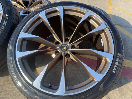 23" Lamborghini Urus Taigete OEM wheels rims 2022 2023 2024 2025 2026 BRONZE NEW Texas Truck Tire