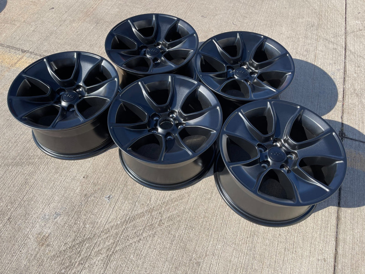 (5) 17" Jeep Wrangler Rubicon OEM 96226 wheels rims Gladiator NEW Texas Truck Tire